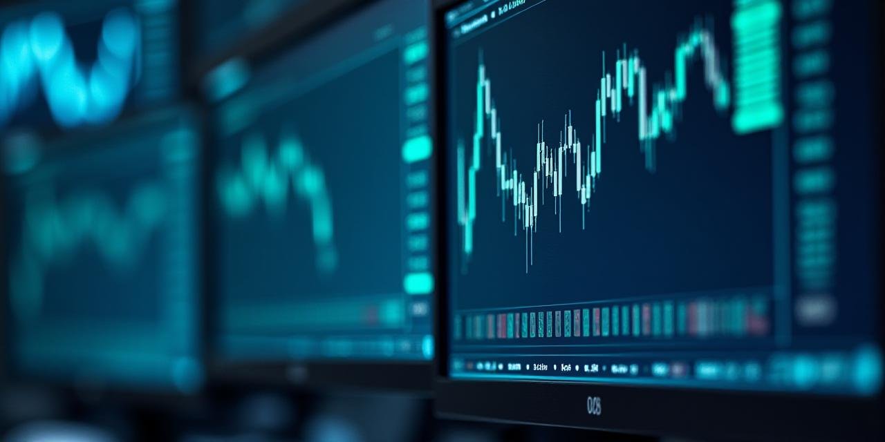 Modern professional trading interface showing technical analysis for risk management